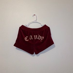 Velour shorts